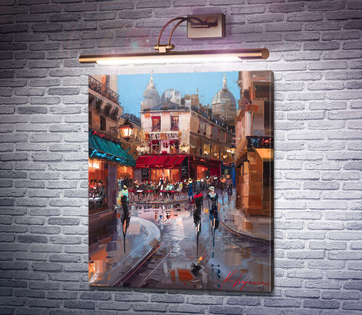 Картина Ресторани на перетині вулиць, Париж Кал Гаджум