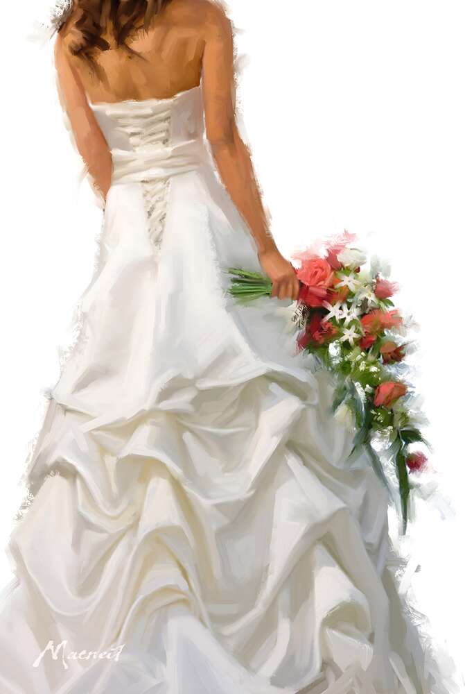 репродукція картина-постер  Весільна сукня Річард Макнейл