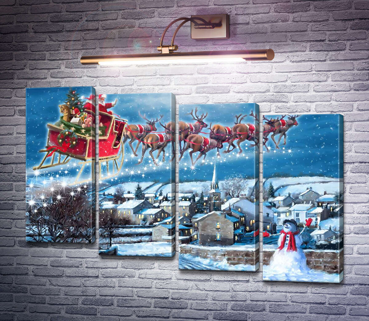 Модульная картина Колокольчики (Jingle bells) (Модуль №19) Ричард Макнейл Модульная картина Колокольчики (Jingle bells) (Модуль №19) Ричард Макнейл