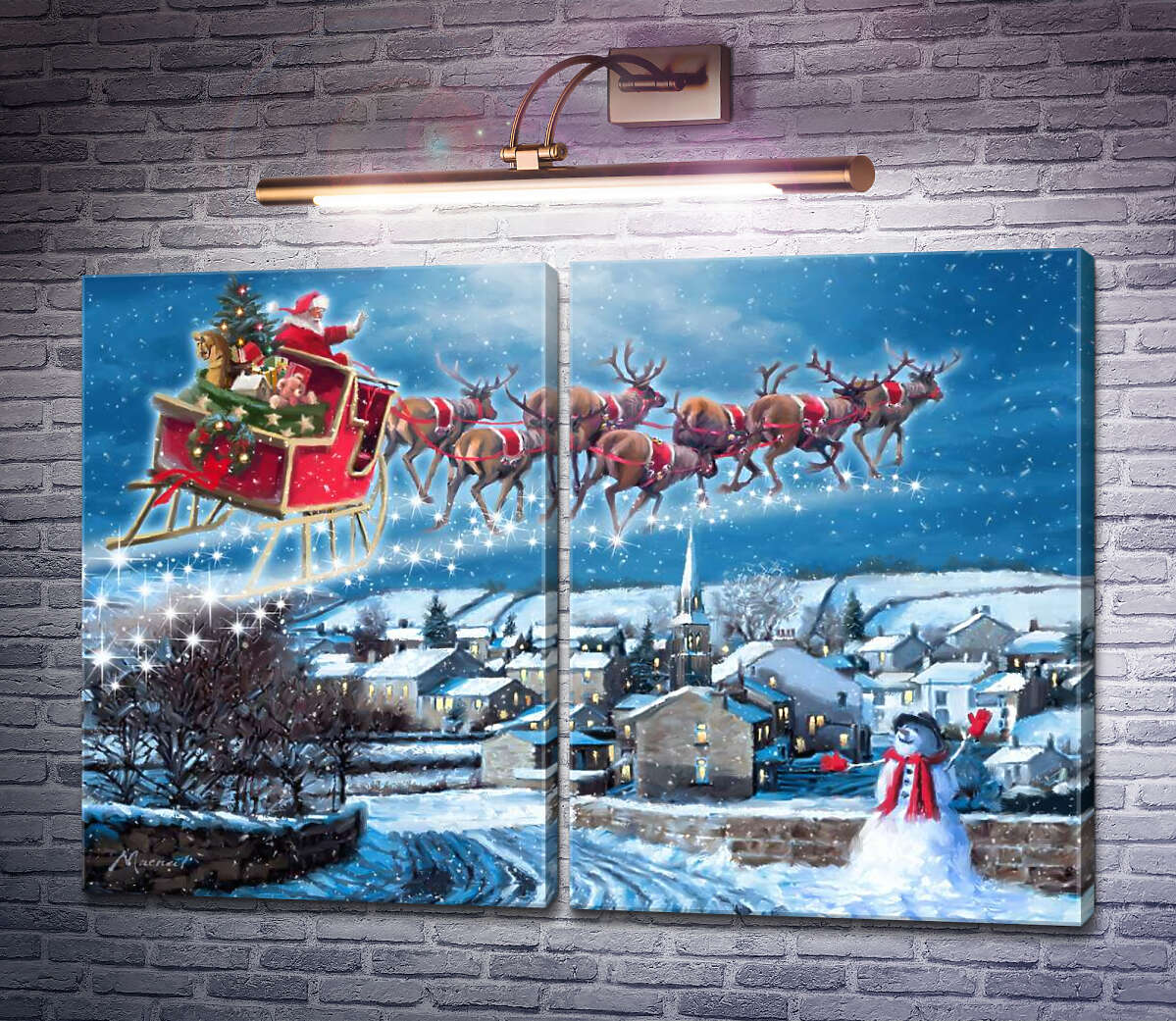 Модульная картина Колокольчики (Jingle bells) (Модуль №6) Ричард Макнейл Модульная картина Колокольчики (Jingle bells) (Модуль №6) Ричард Макнейл