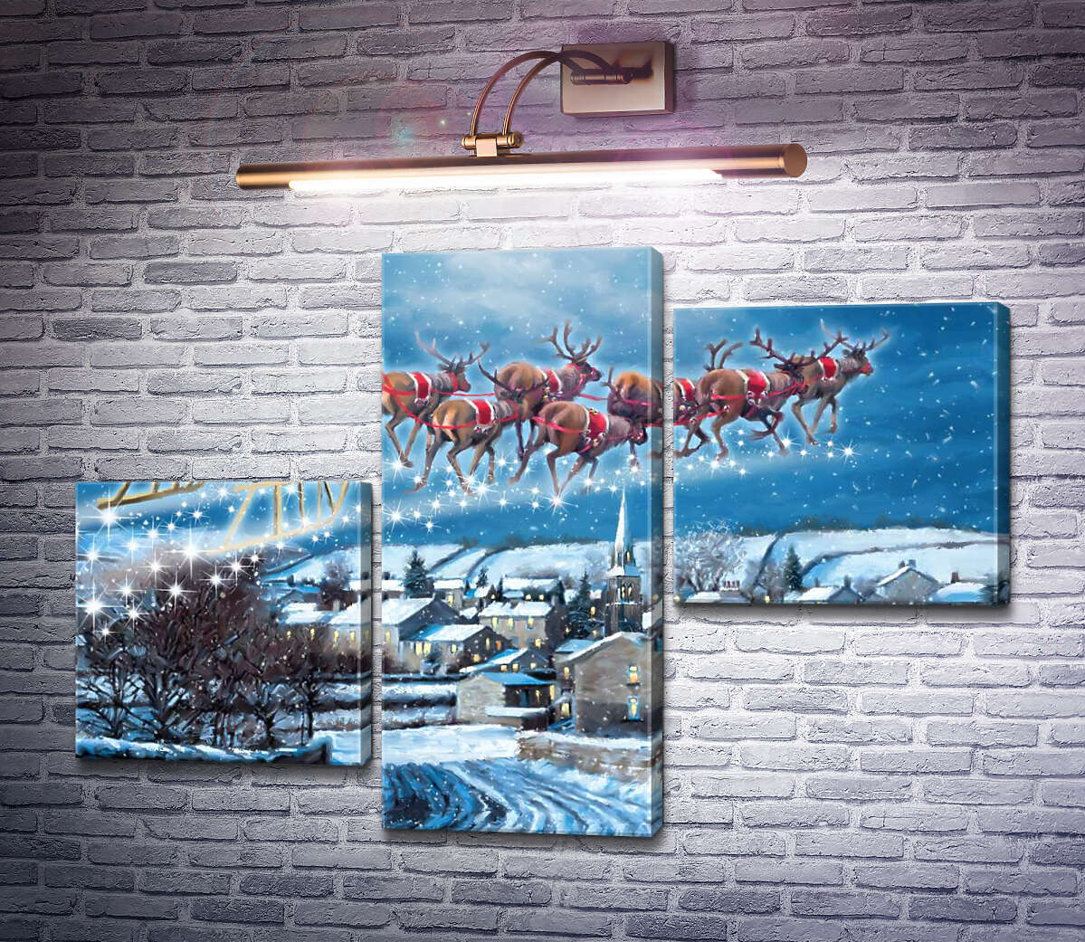 Модульная картина Колокольчики (Jingle bells) (Модуль №12) Ричард Макнейл