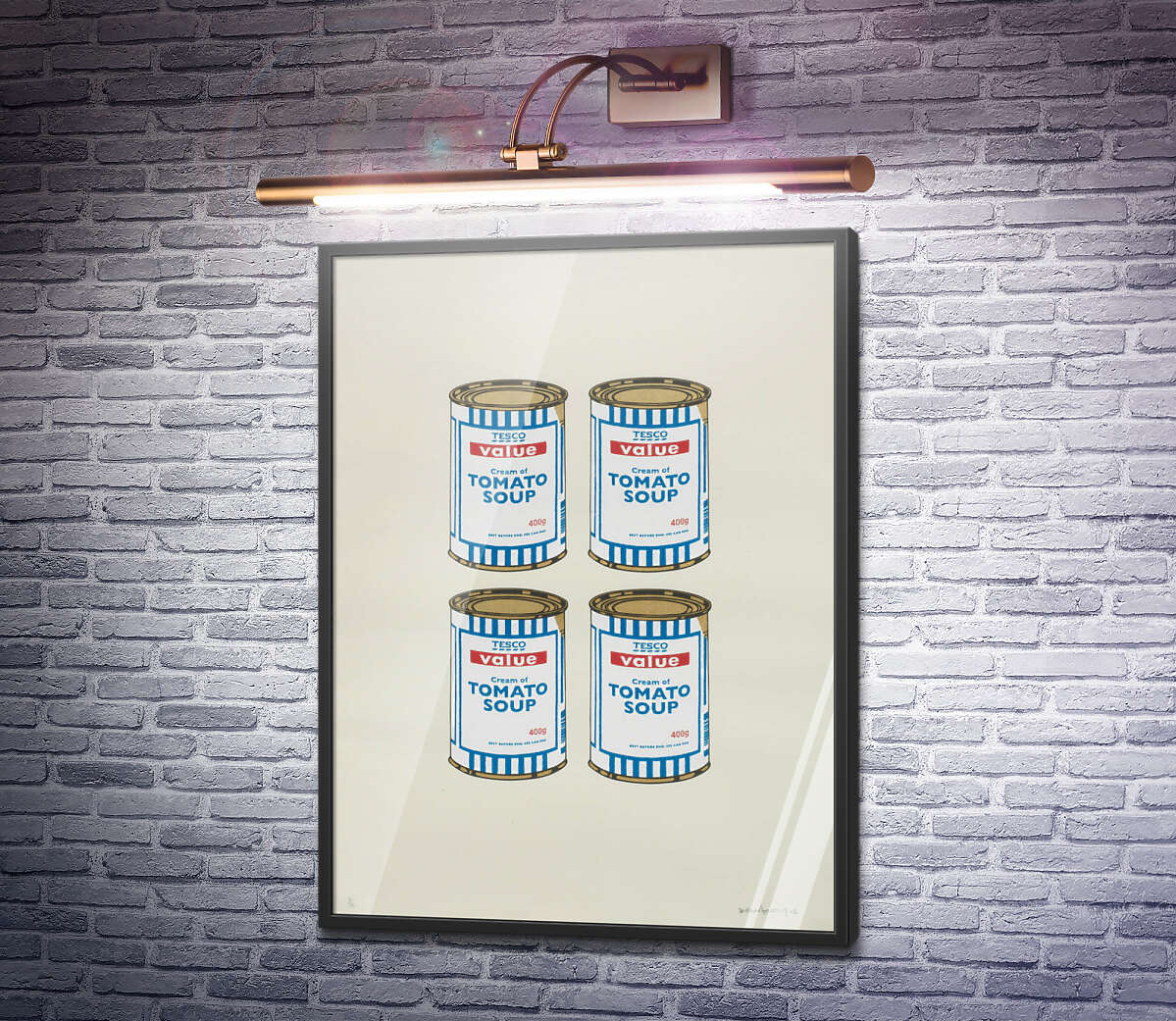 Постер Чотири банки супу Бенксі