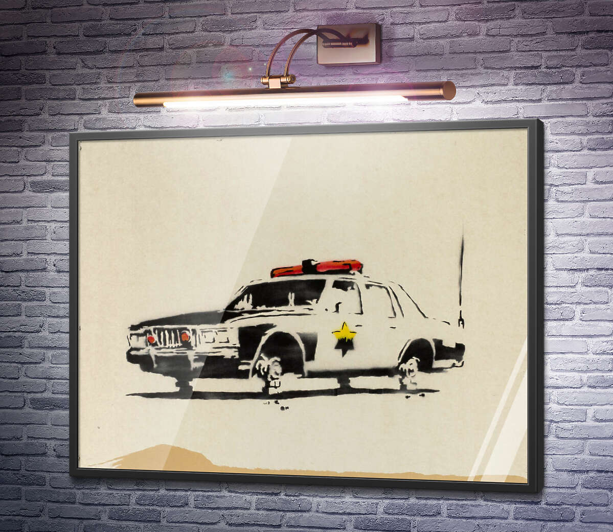 Постер Поліцейська машина Бенксі