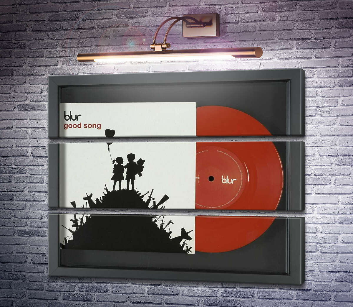 Модульная картина Обложка CD альбома Good song группы Blur (Модуль №15) Бэнкси Модульная картина Обложка CD альбома Good song группы Blur (Модуль №15) Бэнкси