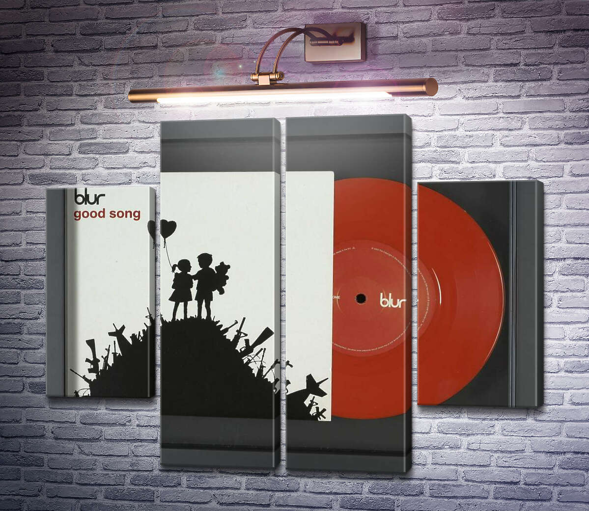 Модульна картина Обкладинка CD альбому Good song групи Blur (Модуль №20) Бенксі Модульна картина Обкладинка CD альбому Good song групи Blur (Модуль №20) Бенксі