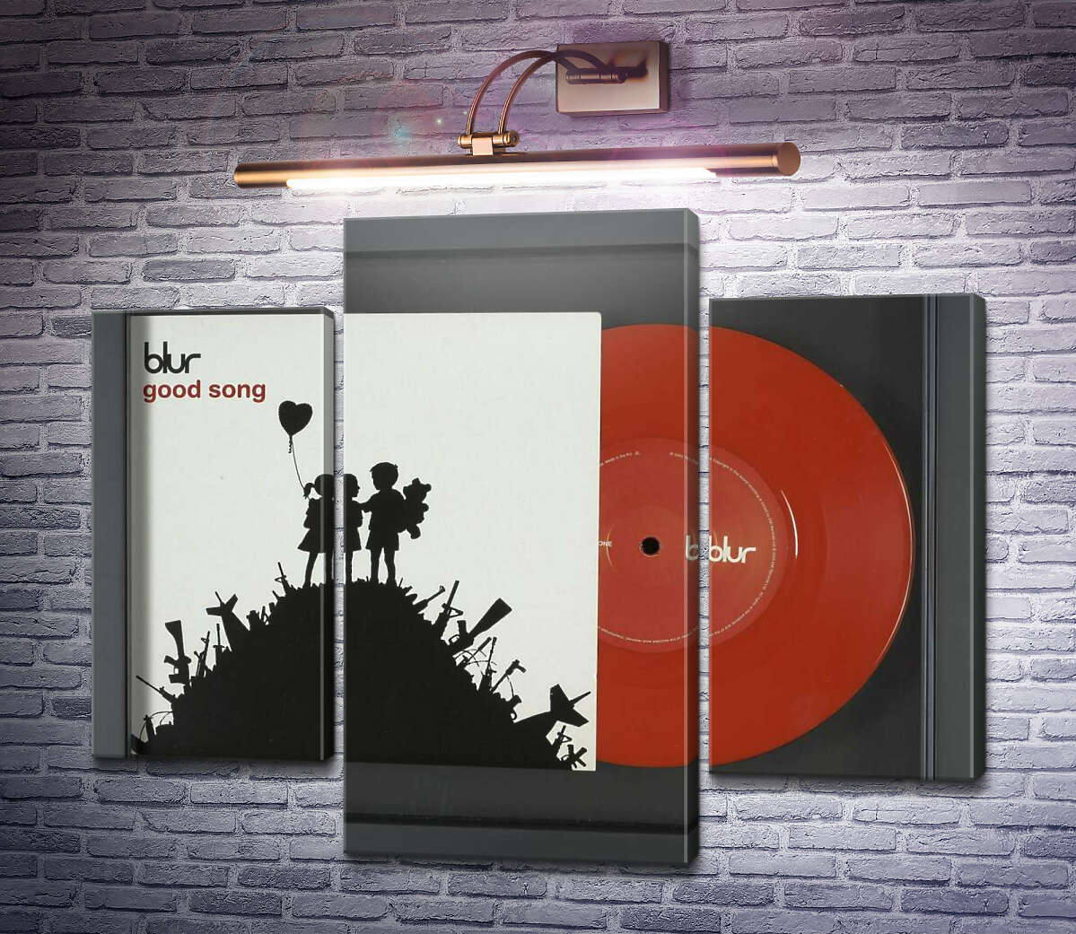 Модульна картина Обкладинка CD альбому Good song групи Blur (Модуль №10) Бенксі Модульна картина Обкладинка CD альбому Good song групи Blur (Модуль №10) Бенксі