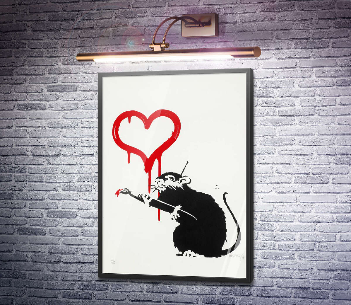 Постер Крыса любви Бэнкси