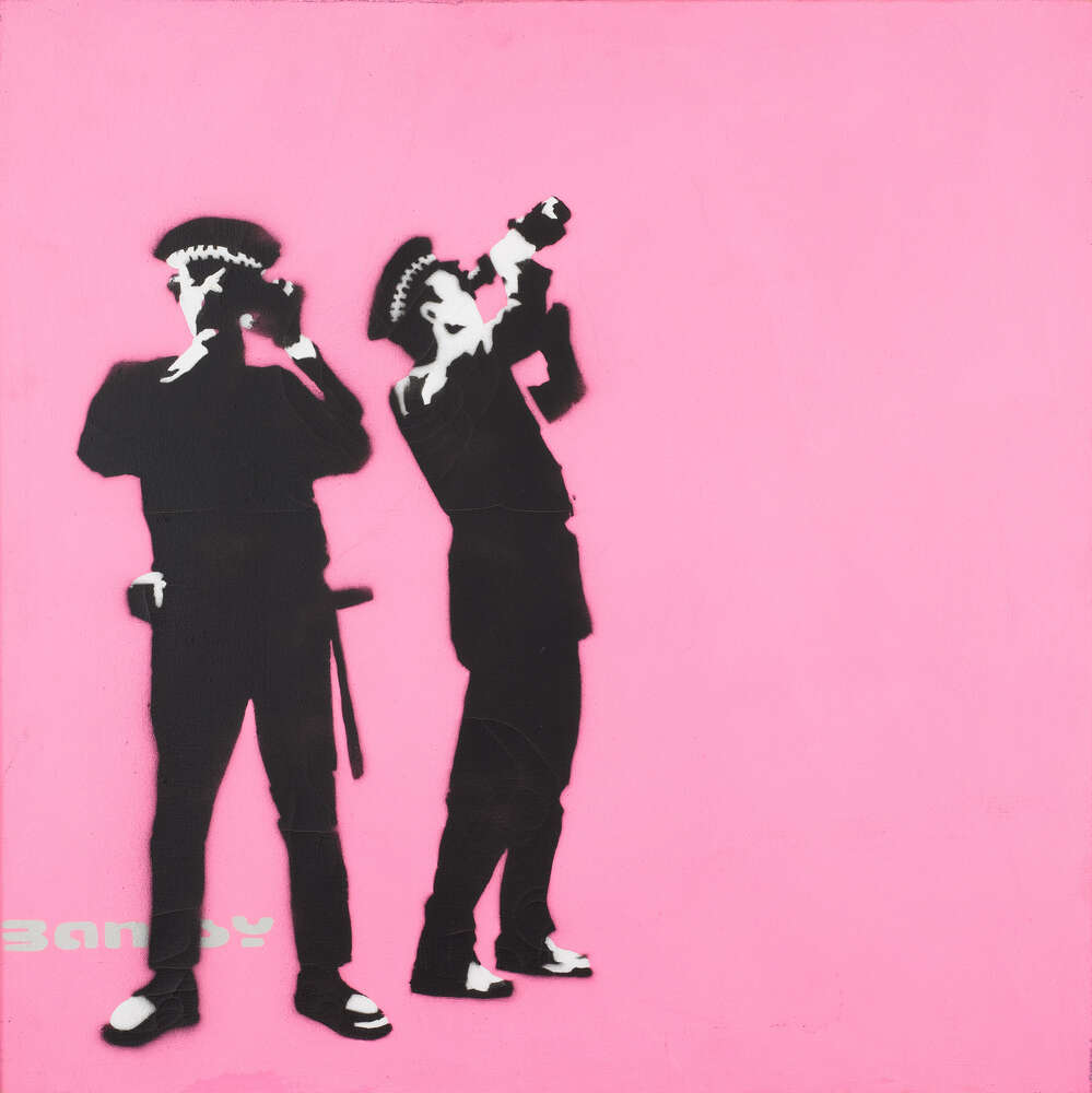 репродукция картина-постер  Полиция Эйвона и Сомерсета Бэнкси