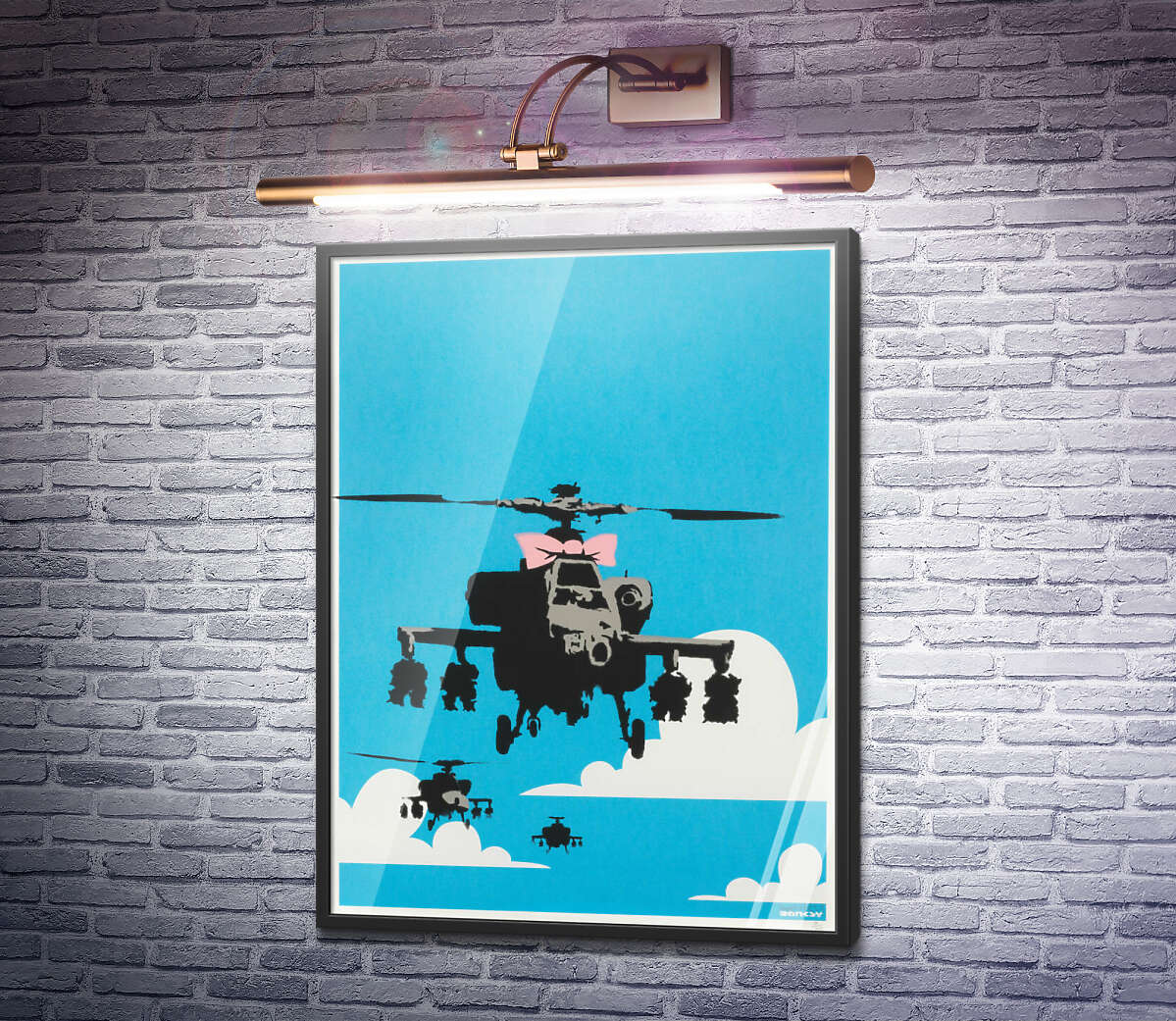 Постер Щасливі вертольоти Бенксі