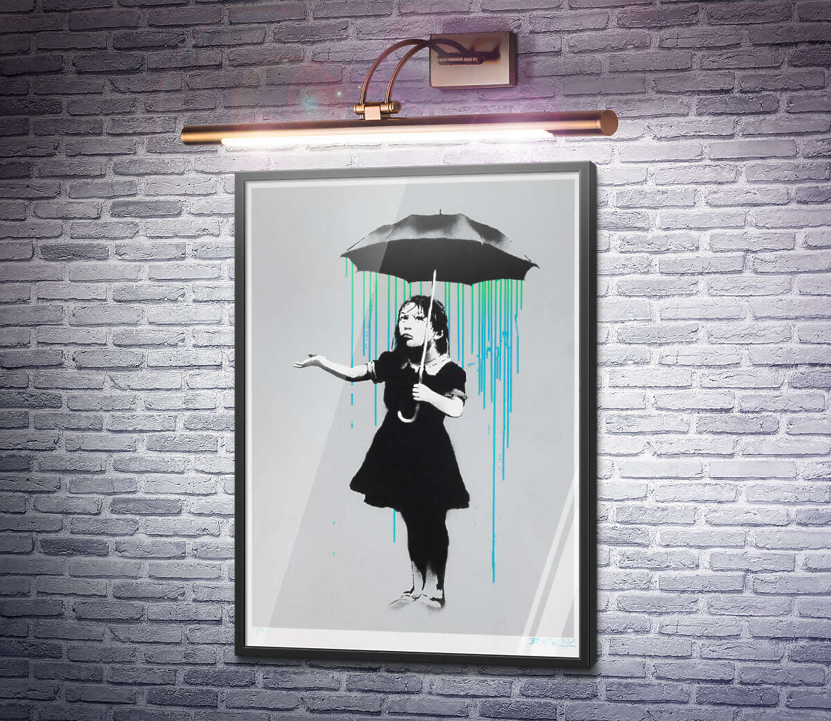 Постер Нола (Сине-зеленый дождь) Бэнкси