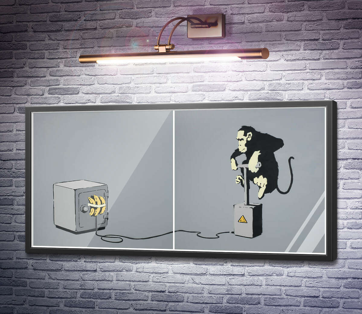 Постер Мавпа з детонатором Бенксі