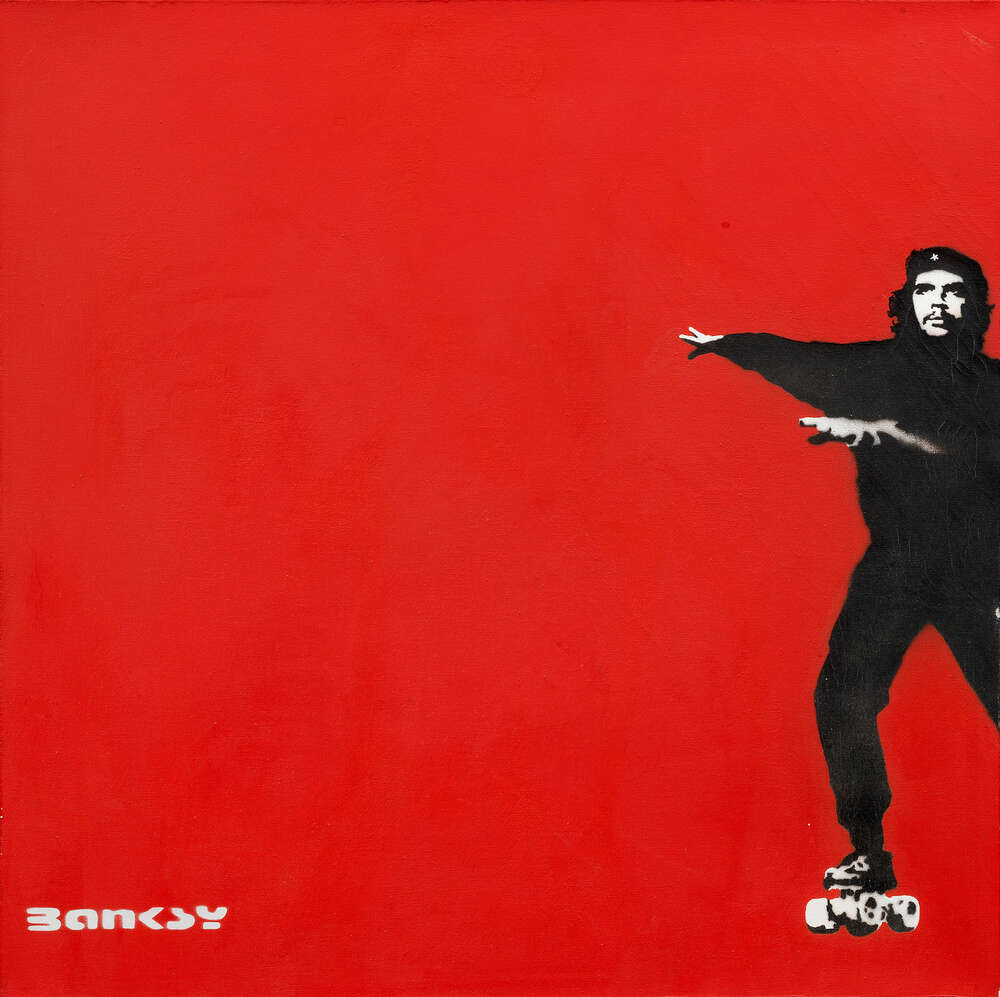 репродукція картина-постер  Че Гевара на роликових ковзанах Бенксі