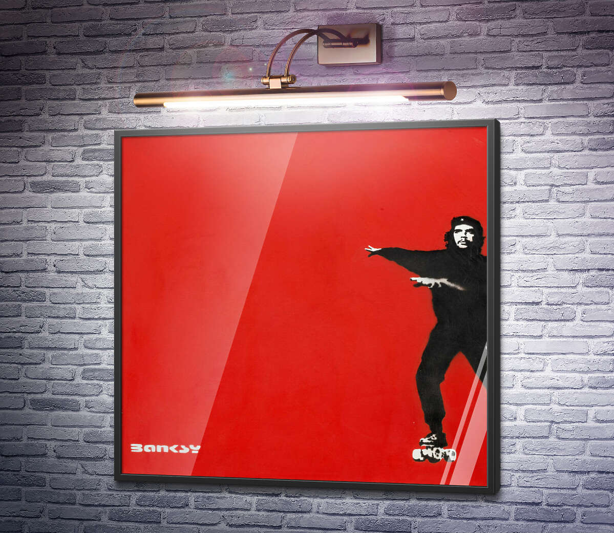 Постер Че Гевара на роликових ковзанах Бенксі