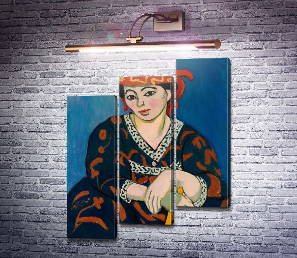 Модульна картина Жінка в шапочці з мадраса (Модуль №14) Анрі Матісс