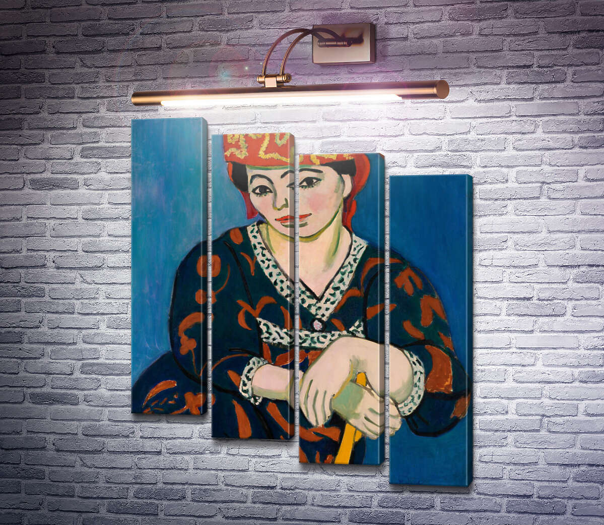 Модульна картина Жінка в шапочці з мадраса (Модуль №19) Анрі Матісс
