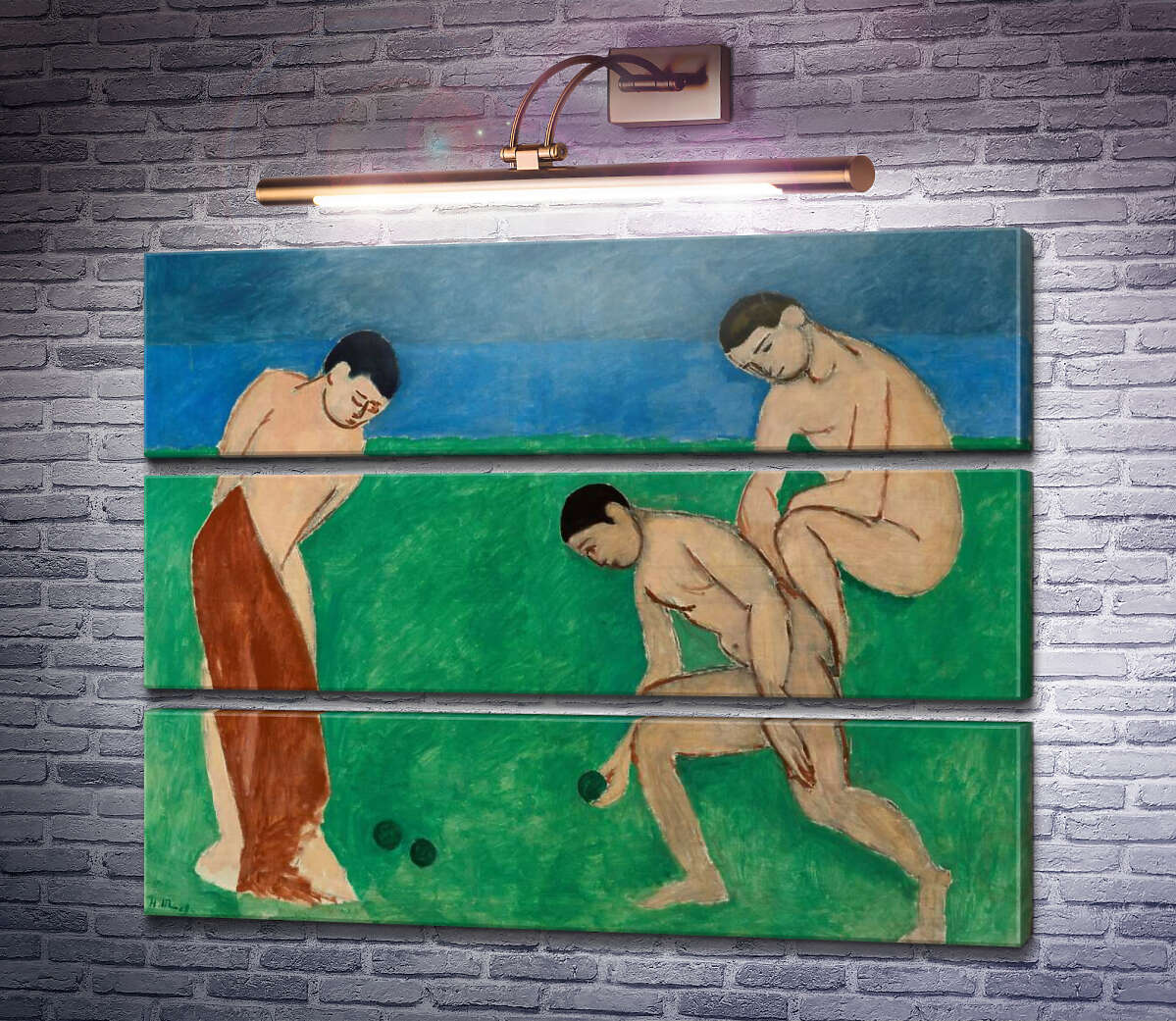 Модульна картина Гра в кулі (Гра в м'яч) (Модуль №15) Анрі Матісс Модульна картина Гра в кулі (Гра в м'яч) (Модуль №15) Анрі Матісс