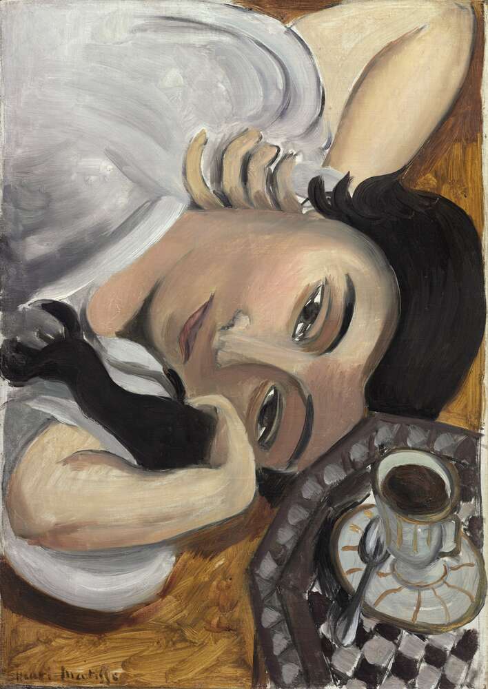 репродукція картина-постер  Лоретта з чашкою кави Анрі Матісс