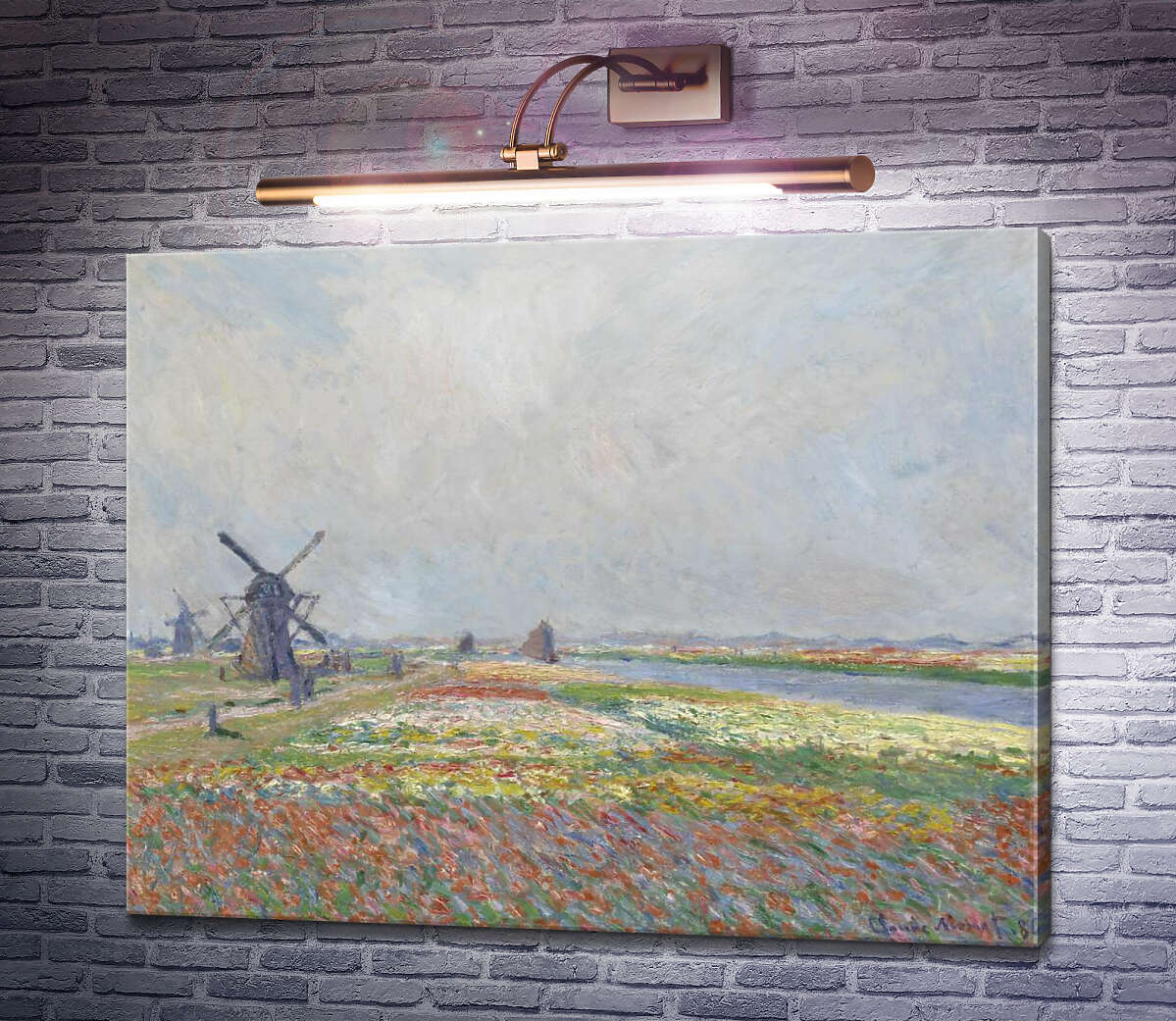 Картина Поле тюльпанів поблизу Гааги Клод Моне