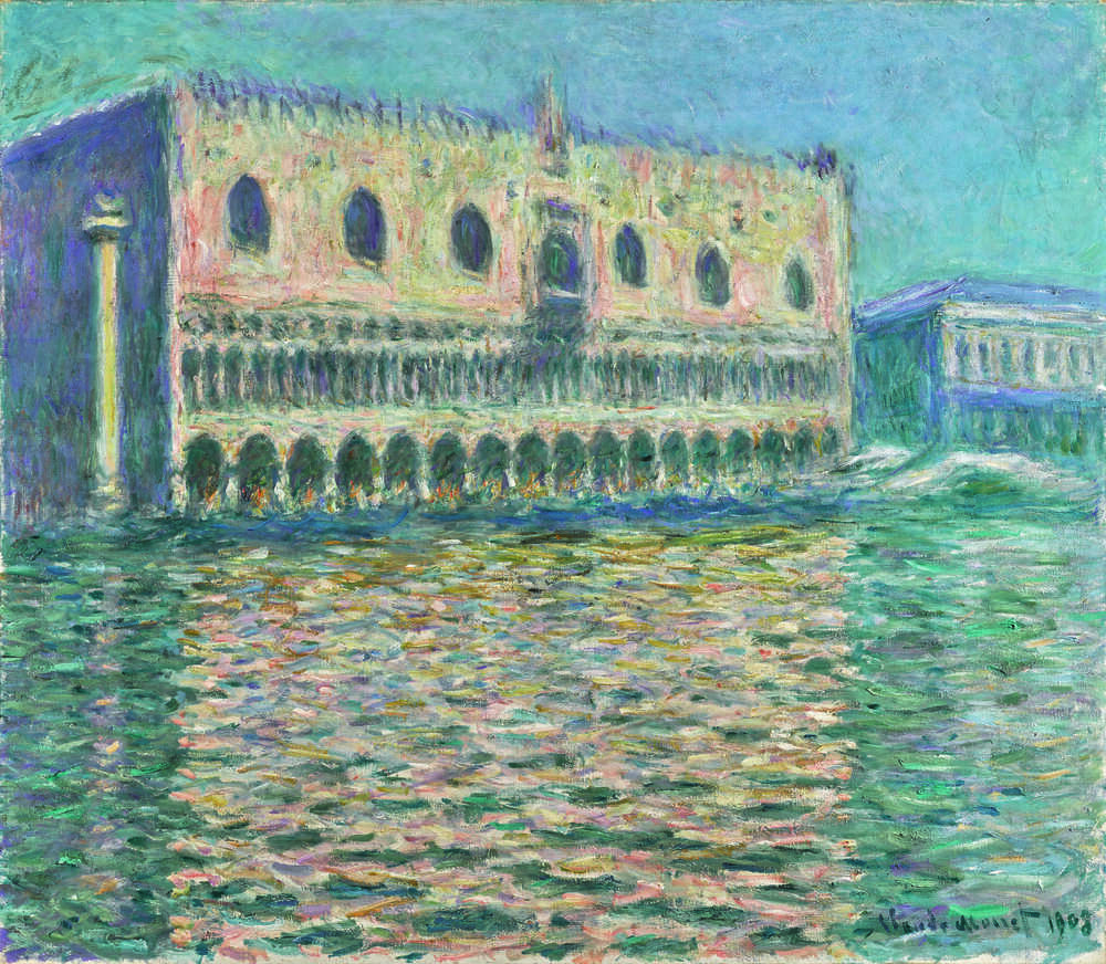 репродукция картина-постер  Дворец дождей, Венеция Клод Моне