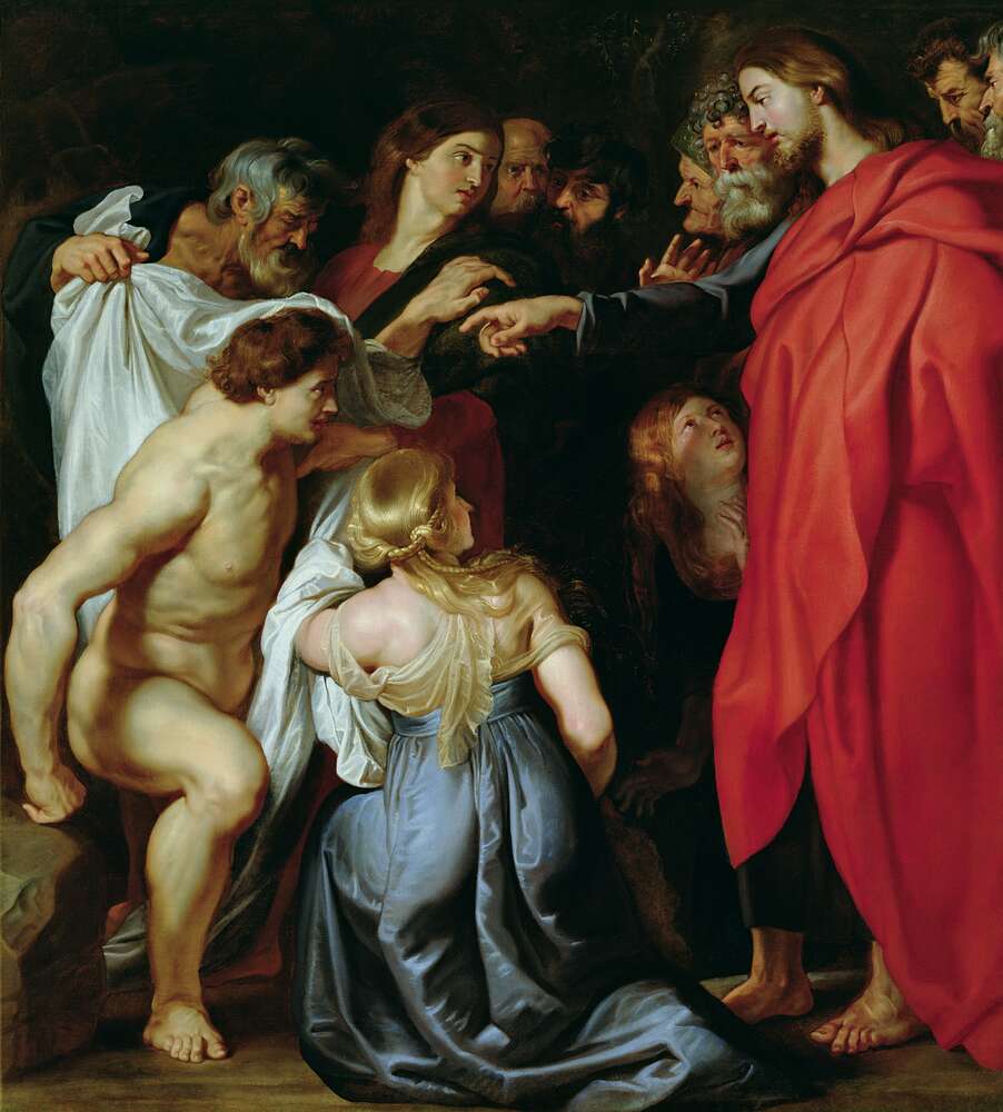 репродукція картина-постер  Воскресіння Лазаря Пітер Пауль Рубенс