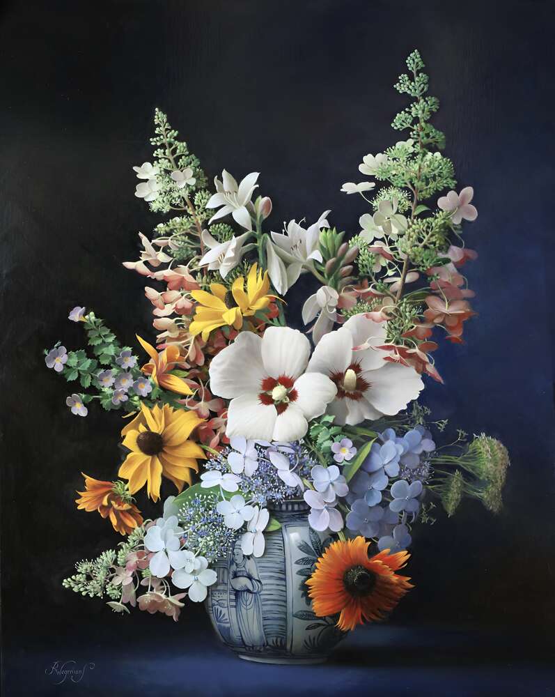 репродукция картина-постер  Летние цветы Питер Вагеманс