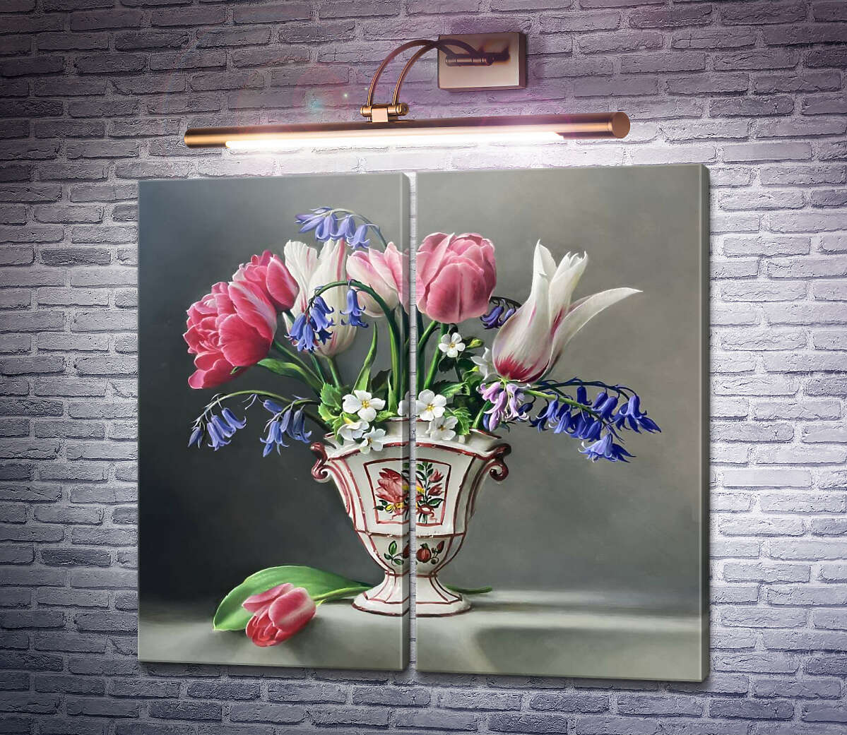 Модульна картина Тюльпани в вазі Пітер Вагеманс