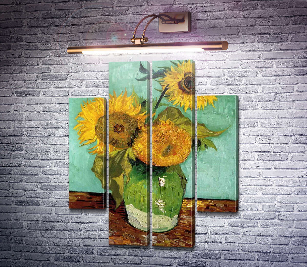 Модульна картина Соняшники (Sunflowers), 1888 (Модуль №20) Вінсент Ван Гог Модульна картина Соняшники (Sunflowers), 1888 (Модуль №20) Вінсент Ван Гог