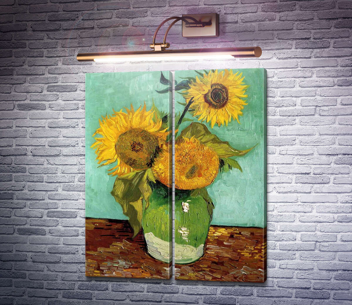 Модульна картина Соняшники (Sunflowers), 1888 Вінсент Ван Гог