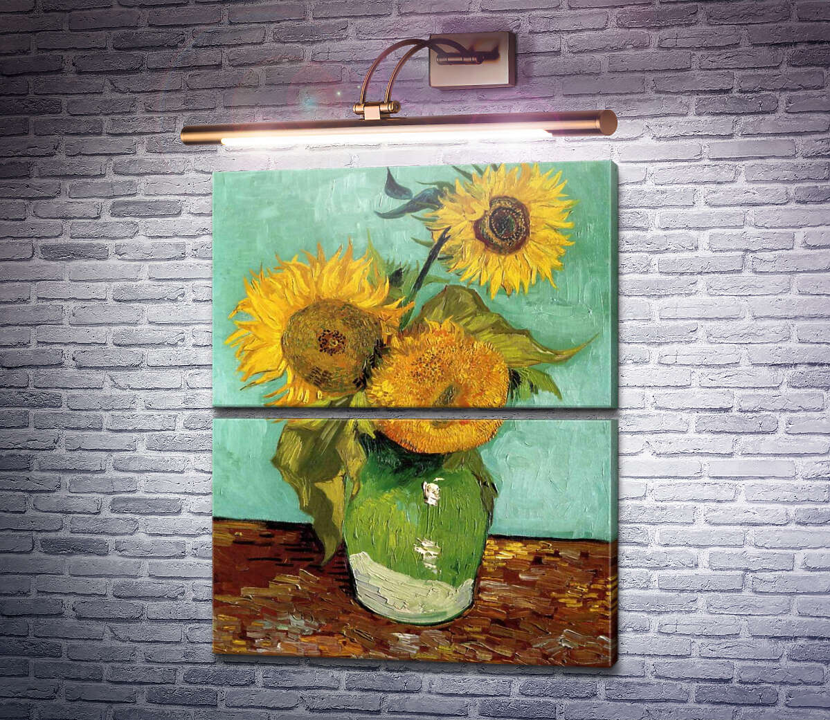 Модульна картина Соняшники (Sunflowers), 1888 (Модуль №7) Вінсент Ван Гог Модульна картина Соняшники (Sunflowers), 1888 (Модуль №7) Вінсент Ван Гог
