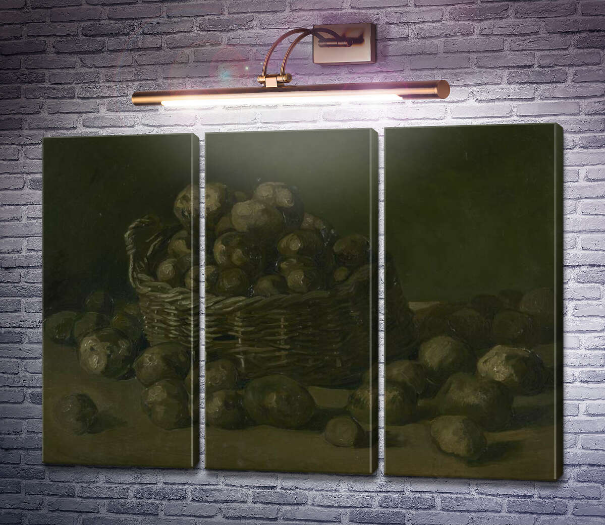 Модульна картина Кошик картоплі (Basket of Potatoes), 1885 (Модуль №2) Вінсент Ван Гог