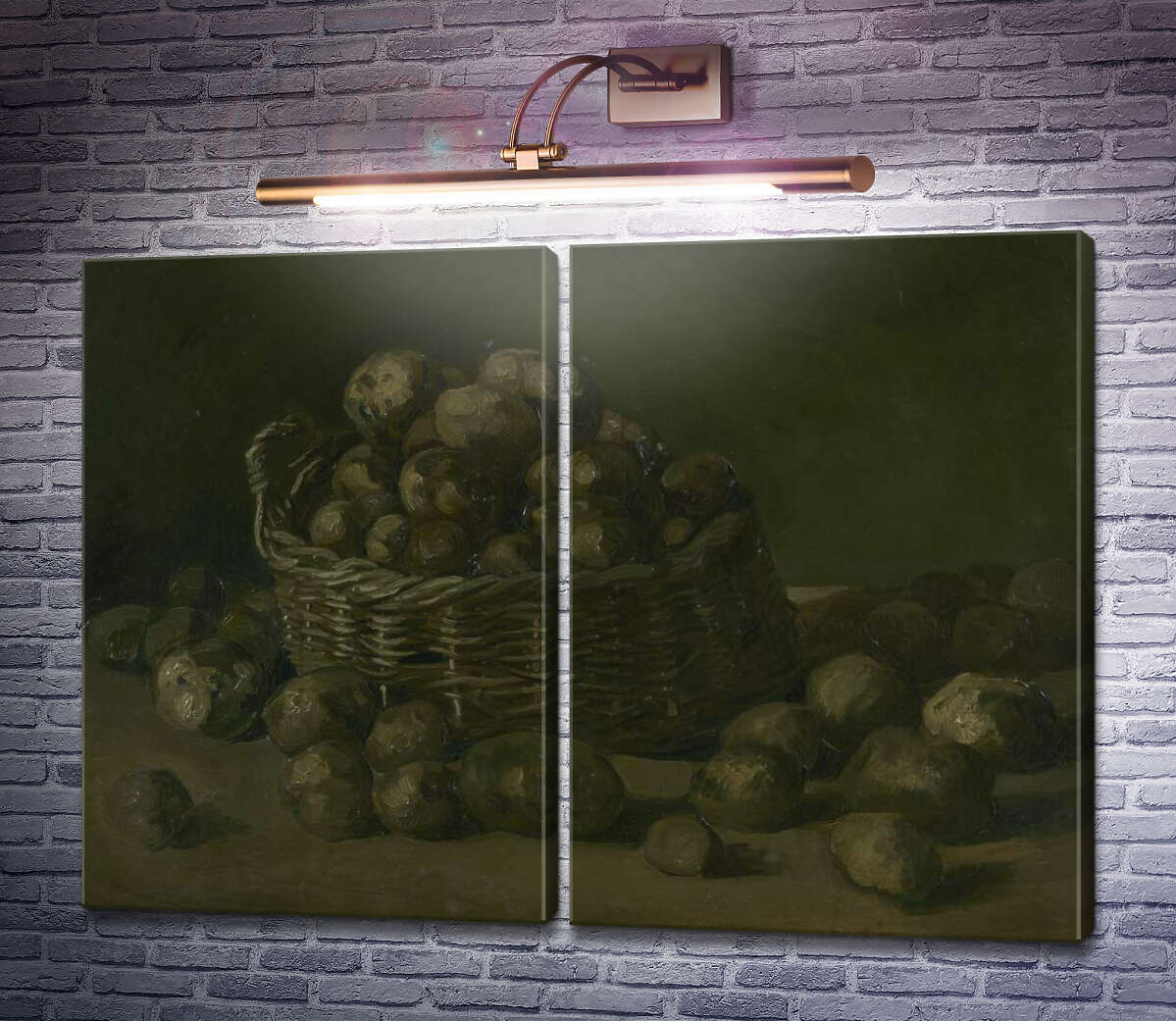 Модульная картина Корзина картофеля (Basket of Potatoes), 1885 (Модуль №6) Винсент Ван Гог Модульная картина Корзина картофеля (Basket of Potatoes), 1885 (Модуль №6) Винсент Ван Гог