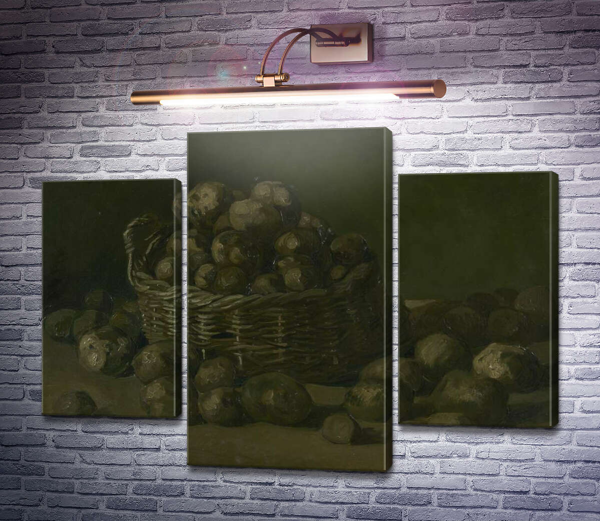 Модульна картина Кошик картоплі (Basket of Potatoes), 1885 (Модуль №10) Вінсент Ван Гог