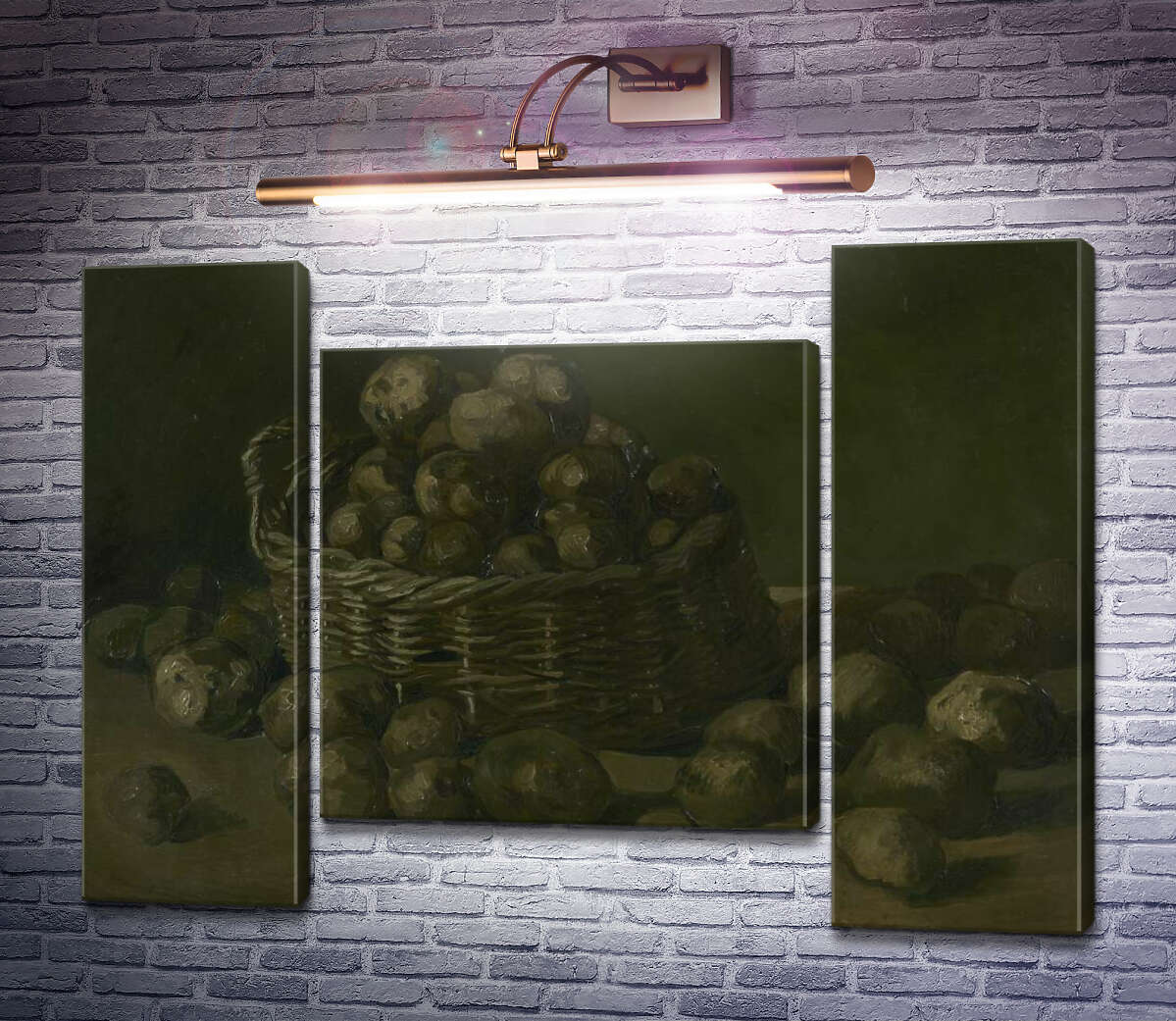 Модульна картина Кошик картоплі (Basket of Potatoes), 1885 (Модуль №11) Вінсент Ван Гог