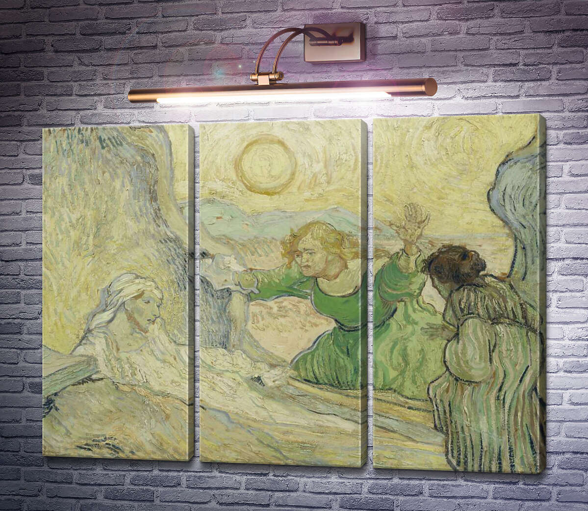 Модульна картина Воскресіння Лазаря (Raising of Lazarus), 1889 (Модуль №2) Вінсент Ван Гог