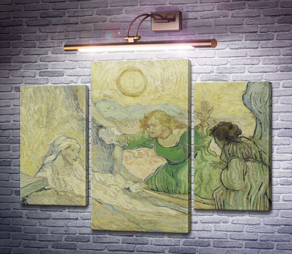 Модульная картина Воскрешение Лазаря (Raising of Lazarus), 1889 (Модуль №10) Винсент Ван Гог