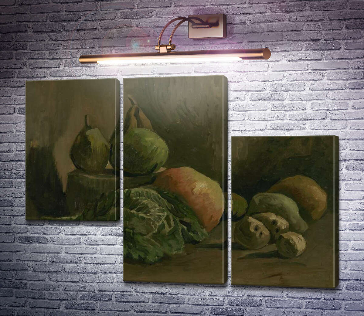 Модульна картина Натюрморт з овочами та фруктами (Still Life with Vegetables and Fruit), 1884 (Модуль №13) Вінсент Ван Гог