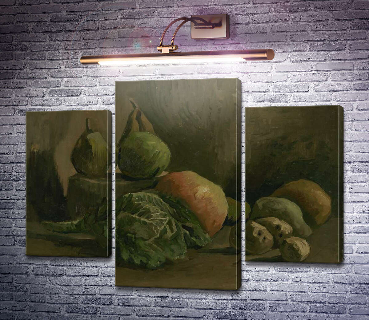 Модульна картина Натюрморт з овочами та фруктами (Still Life with Vegetables and Fruit), 1884 (Модуль №10) Вінсент Ван Гог Модульна картина Натюрморт з овочами та фруктами (Still Life with Vegetables and Fruit), 1884 (Модуль №10) Вінсент Ван Гог