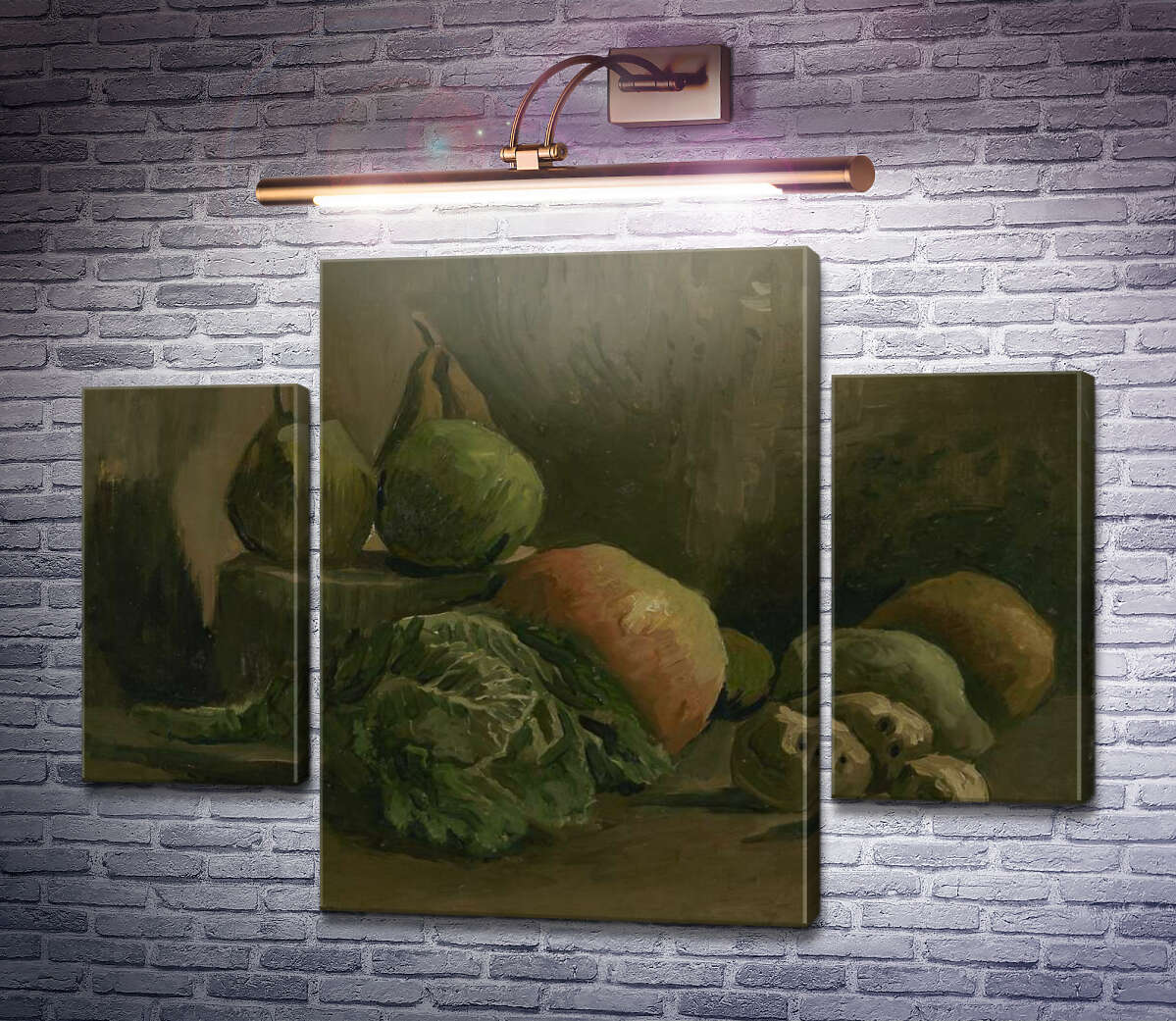 Модульная картина Натюрморт с овощами и фруктами (Still Life with Vegetables and Fruit), 1884 (Модуль №5) Винсент Ван Гог Модульная картина Натюрморт с овощами и фруктами (Still Life with Vegetables and Fruit), 1884 (Модуль №5) Винсент Ван Гог