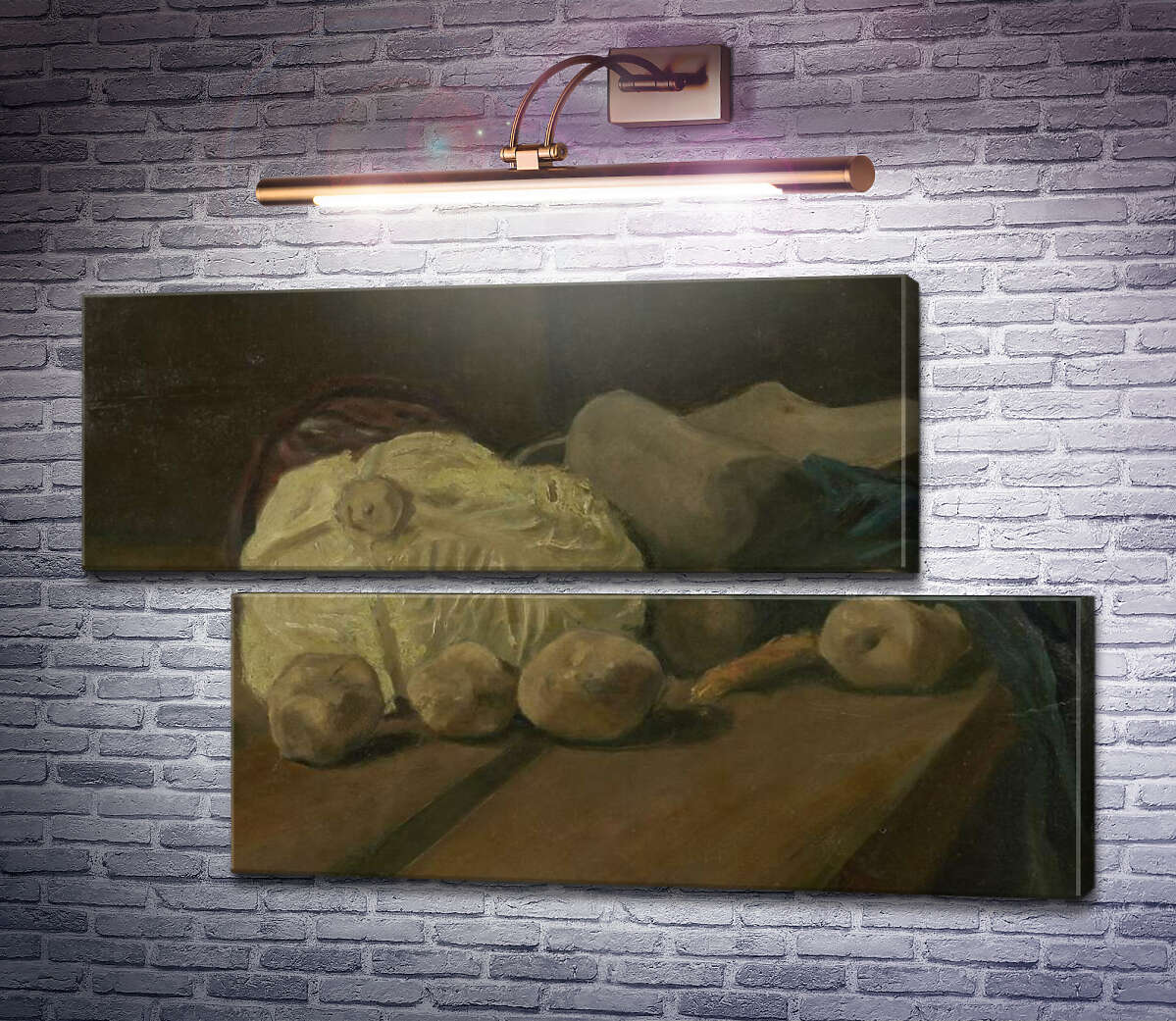Модульная картина Натюрморт с капустой и деревянными башмаками (Still Life with Cabbage and Clogs, 1881 (Модуль №8) Винсент Ван Гог Модульная картина Натюрморт с капустой и деревянными башмаками (Still Life with Cabbage and Clogs, 1881 (Модуль №8) Винсент Ван Гог