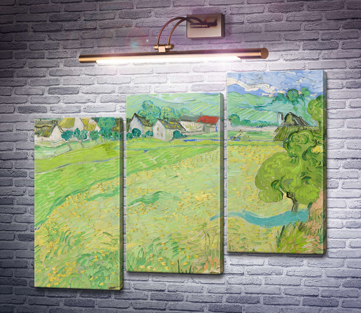 Модульная картина Ле Вессено в Овере (Модуль №14) Винсент Ван Гог
