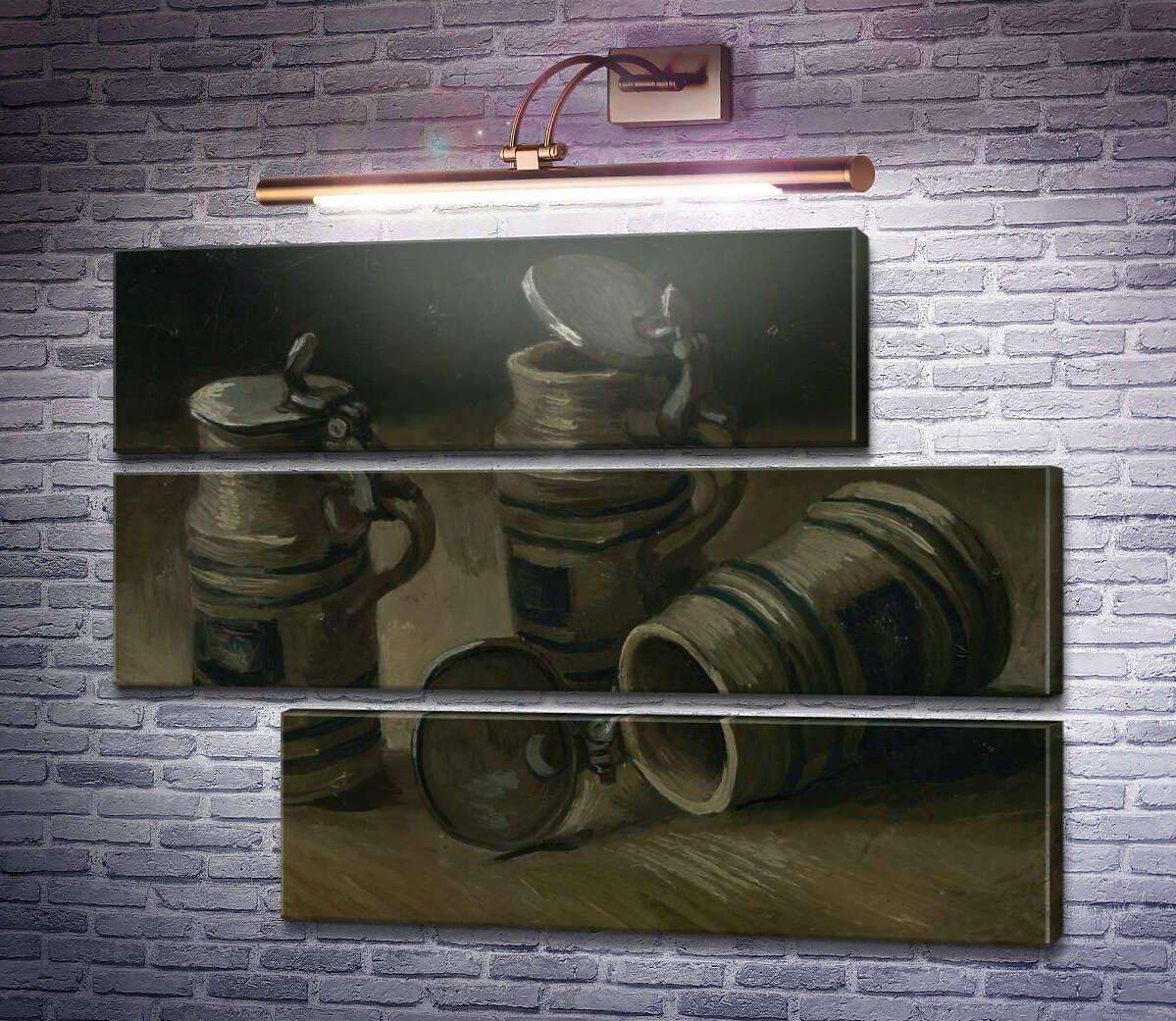 Модульна картина Пивні кухлі (Beer Tankards), 1885 (Модуль №16) Вінсент Ван Гог