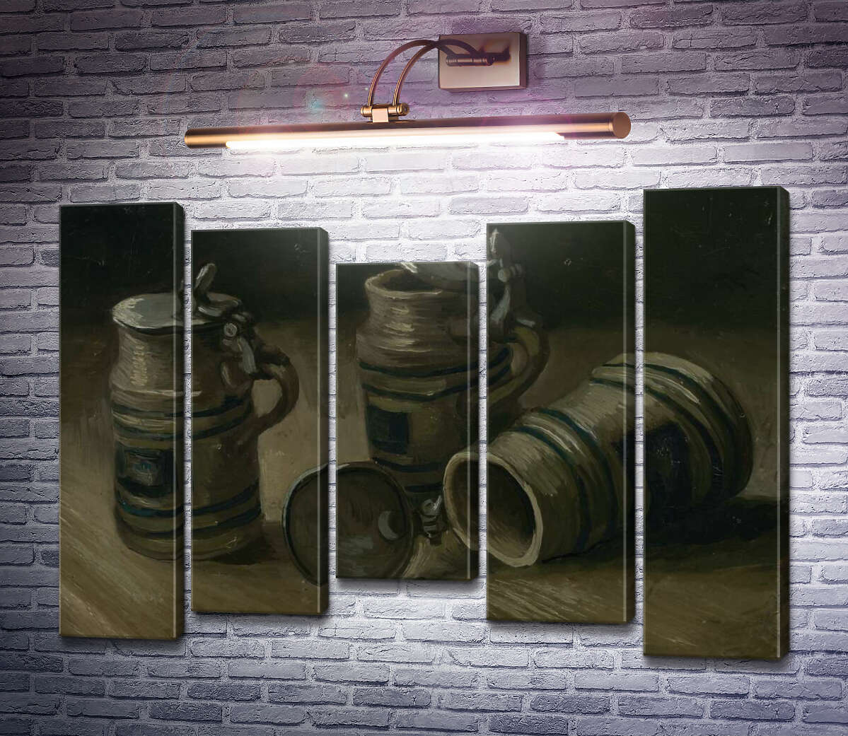 Модульна картина Пивні кухлі (Beer Tankards), 1885 (Модуль №27) Вінсент Ван Гог