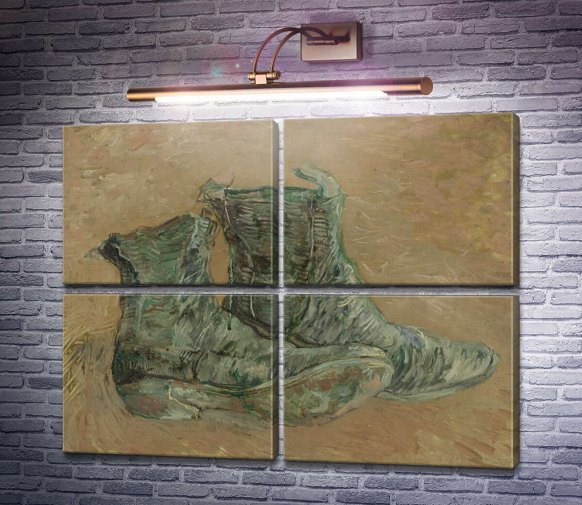 Модульная картина Ботинки (Shoes), 1887 (Модуль №25) Винсент Ван Гог Модульная картина Ботинки (Shoes), 1887 (Модуль №25) Винсент Ван Гог