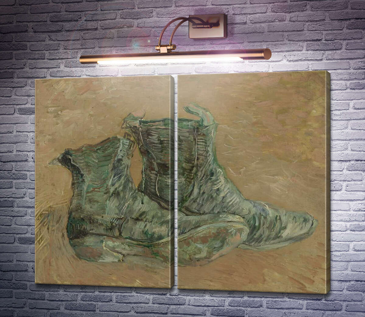 Модульна картина Черевики (Shoes), 1887 Вінсент Ван Гог