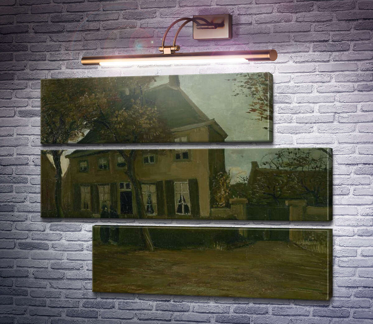 Модульна картина Будинок парафіяльного священика в Нюенене (The Parsonage at Nuenen), 1885 (Модуль №16) Вінсент Ван Гог
