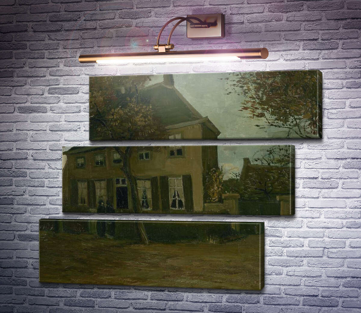 Модульна картина Будинок парафіяльного священика в Нюенене (The Parsonage at Nuenen), 1885 (Модуль №17) Вінсент Ван Гог
