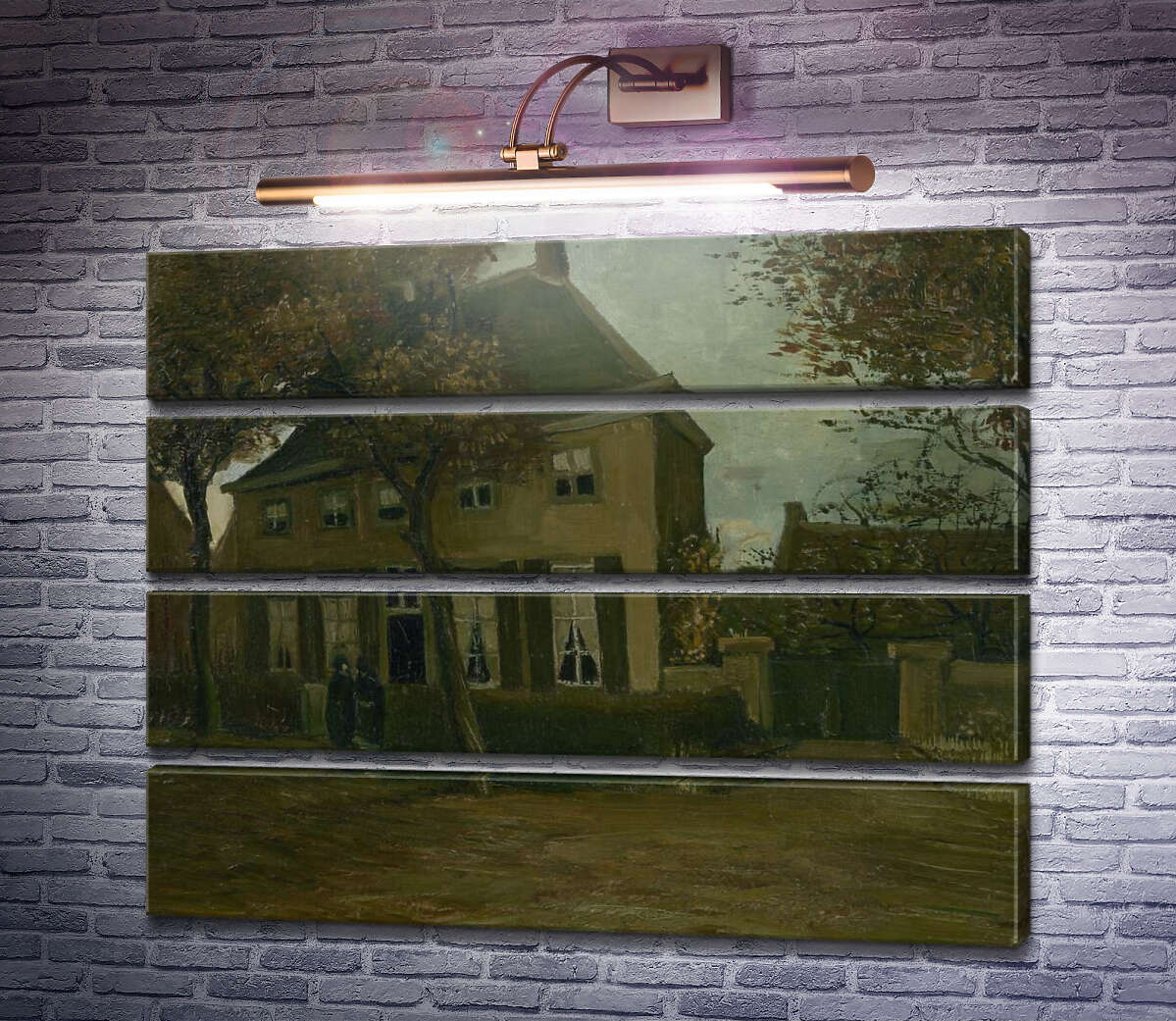 Модульна картина Будинок парафіяльного священика в Нюенене (The Parsonage at Nuenen), 1885 (Модуль №22) Вінсент Ван Гог Модульна картина Будинок парафіяльного священика в Нюенене (The Parsonage at Nuenen), 1885 (Модуль №22) Вінсент Ван Гог