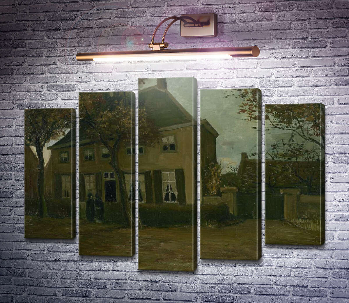 Модульна картина Будинок парафіяльного священика в Нюенене (The Parsonage at Nuenen), 1885 (Модуль №4) Вінсент Ван Гог