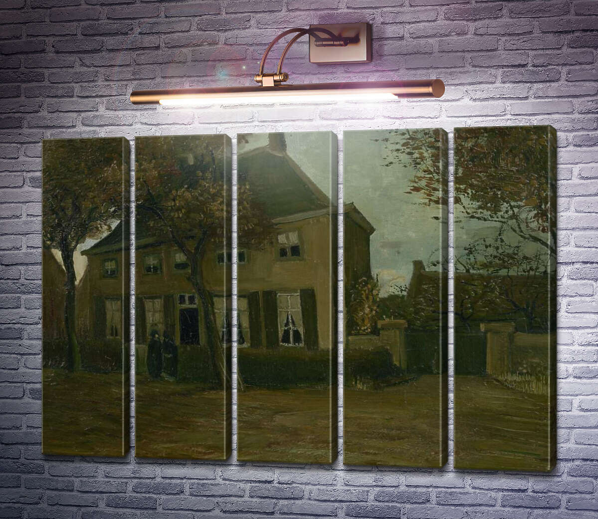 Модульная картина Дом приходского священника в Нюэнене (The Parsonage at Nuenen), 1885 (Модуль №26) Винсент Ван Гог