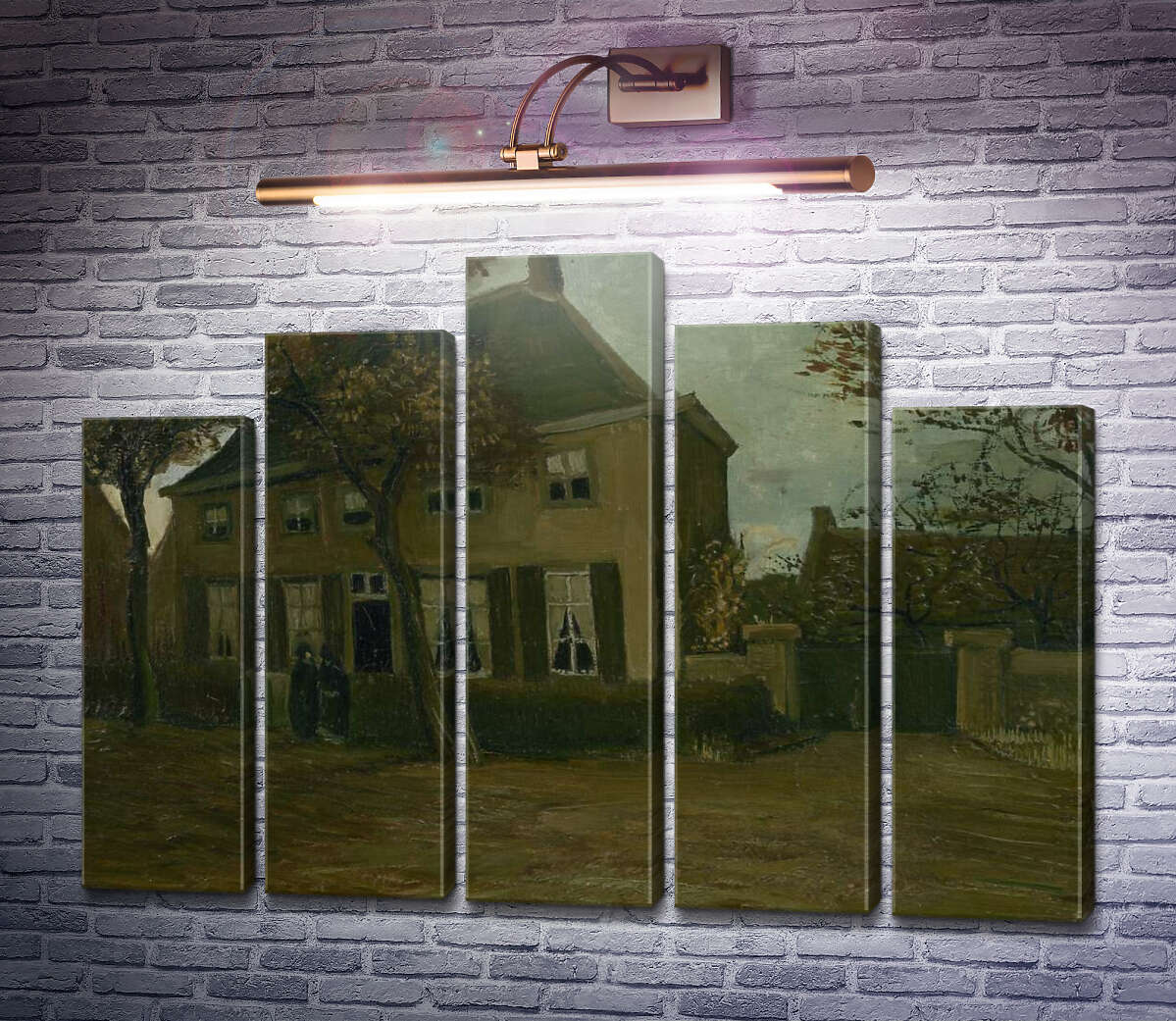 Модульна картина Будинок парафіяльного священика в Нюенене (The Parsonage at Nuenen), 1885 (Модуль №29) Вінсент Ван Гог